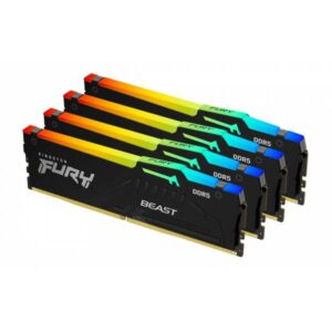 Kingston Fury Beast RGB 64GB Kit 4x16GB DDR5 5600MHz CL40 XMP-EXPO - immagine 1