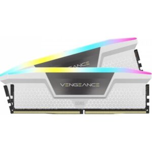 Corsair CMH32GX5M2B6400Z36W Vengeance RGB 32GB Kit 2x16GB DDR5 6400MHz CL36 XMP-EXPO Bianca  - Memorie RAM - immagine 1