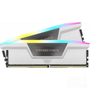 Corsair CMH32GX5M2B6400Z36W Vengeance RGB 32GB Kit 2x16GB DDR5 6400MHz CL36 XMP-EXPO Bianca  - Memorie RAM - immagine 2