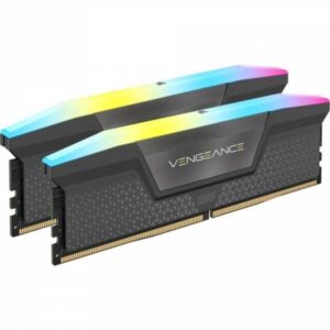 Corsair CMH32GX5M2B6000Z38 Vengeance RGB 32GB Kit 2x16GB DDR5 6000MHz CL38 XMP-EXPO Grigio - Memorie RAM - immagine 1