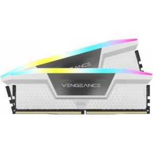 Corsair CMH16GX5M2B5200Z40W Vengeance RGB 16GB Kit 2x8GB DDR5 5200MHz CL40 XMP-EXPO White - Memorie RAM - immagine 1