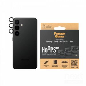 PanzerGlass Hoops Protezione Lenti Fotocamera Nere per Samsung Galaxy S24/S23+/S23 - immagine 2
