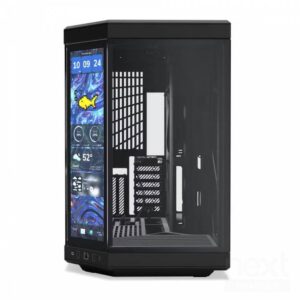 HYTE Y70 Touch Infinite Pitch Black Case Midi Tower Display IPS Touch 2.5K Vetro Temperato No-Power E-ATX/ATX/mATX/Mini-ITX - immagine 3