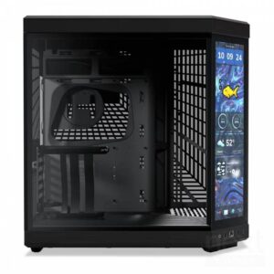 HYTE Y70 Touch Infinite Pitch Black Case Midi Tower Display IPS Touch 2.5K Vetro Temperato No-Power E-ATX/ATX/mATX/Mini-ITX - immagine 4