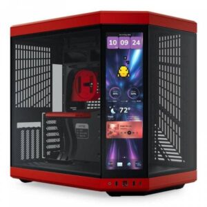 HYTE Y70 Touch Infinite Black Cherry Case Midi Tower Display IPS Touch 2.5K Vetro Temperato No-Power E-ATX/ATX/mATX/Mini-ITX - immagine 1