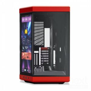 HYTE Y70 Touch Infinite Black Cherry Case Midi Tower Display IPS Touch 2.5K Vetro Temperato No-Power E-ATX/ATX/mATX/Mini-ITX - immagine 3