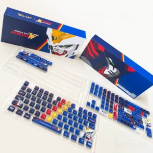 HYTE Gundam Wing Keycap Set 152 Tasti PBT Profilo Cherry Layout UK/ISO e ANSI - immagine 4
