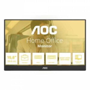 AOC 16T20E2 Monitor Portable 15.6" IPS 60Hz Full HD 4ms Multimediale 2*USB-C/Mini-HDMI - immagine 1