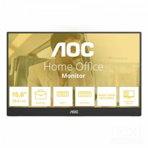 AOC 16T20E2 Monitor Portable 15.6" IPS 60Hz Full HD 4ms Multimediale 2*USB-C/Mini-HDMI - immagine 2