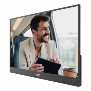 AOC 16T20E2 Monitor Portable 15.6" IPS 60Hz Full HD 4ms Multimediale 2*USB-C/Mini-HDMI - immagine 3