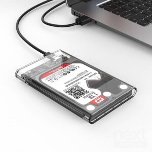 Orico 2139C3 Box Esterno HDD Enclosure 2.5" SataIII Type-C - Trasparente - immagine 4