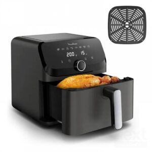 Moulinex Easy Fry Mega EZ855H Friggitrice ad Aria 7.5L 2020W Grigio Antracite - immagine 2