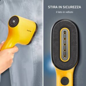 Rowenta Pure Pop DR2026 Stiratore Verticale a Vapore Portatile  20 g/min Giallo - immagine 5