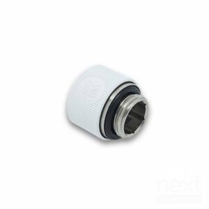 EKWB EK-HDC Connettore Fitting Dritto Tubo Rigido 12mm G1/4 Bianco - immagine 3