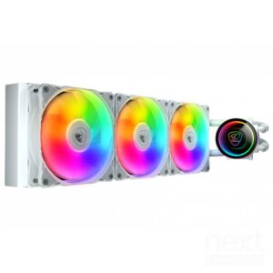 Cougar Poseidon Elite ARGB 360 White CPU Liquid Cooler Intel 1851/1700 AMD AM5/AM4 - immagine 3
