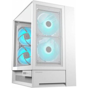 COUGAR OmnyX White Case Omnidirezionale Midi Tower Vetro Temperato No-Power ATX/mATX/Mini-ITX - immagine 1