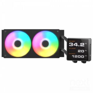 COUGAR Poseidon Vistek Pro ARGB 240 CPU Liquid Cooler Display IPS Intel 1851/1700/1200 AMD AM5/AM4 - immagine 2