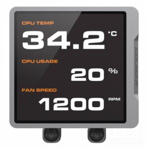 COUGAR Poseidon Vistek Pro ARGB 240 CPU Liquid Cooler Display IPS Intel 1851/1700/1200 AMD AM5/AM4 - immagine 5