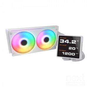 COUGAR Poseidon Vistek Pro ARGB 240 White CPU Liquid Cooler Display IPS Intel 1851/1700/1200 AMD AM5/AM4 - immagine 3