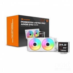 COUGAR Poseidon Vistek Pro ARGB 240 White CPU Liquid Cooler Display IPS Intel 1851/1700/1200 AMD AM5/AM4 - immagine 6