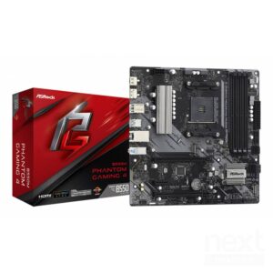 ASRock B550M Phantom Gaming 4 AMD B550 4*DDR4 2*M.2 4*SataIII AM4 HDMI/DisplayPort mATX - immagine 2