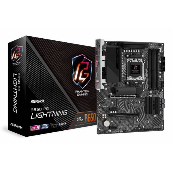 ASRock B650 PG Lightning AMD B650 4*DDR5 3*M.2 4*SataIII AM5 HDMI ATX