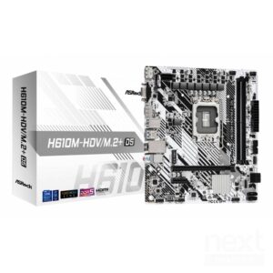 ASRock H610M-HDV/M.2+ Intel H610 2*DDR5 1*M.2 4*SataIII sk1700 HDMI/DisplayPort/VGA mATX - immagine 2