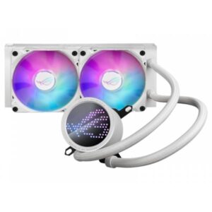 ASUS ROG Ryuo III 240 ARGB White Edition CPU Liquid Cooler Display LED Intel 1851/1700/1200 AMD AM4/AM5/sTRX4 - immagine 1