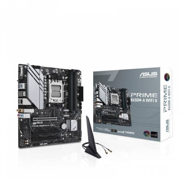 ASUS Prime B650M-A WIFI II AMD B650 4*DDR5 2*M.2 4*SataIII AM5 HDMI/DisplayPort/VGA mATX
