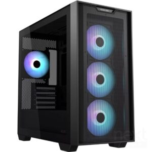 ASUS A21 Plus TG ARGB Black Case Mini Tower No-Power Vetro Temperato minITX/mATX - immagine 2