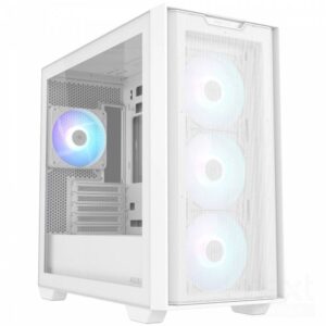 Asus A21 Plus TG ARGB Case White Mini Tower No-Power Vetro Temperato minITX/mATX - immagine 2