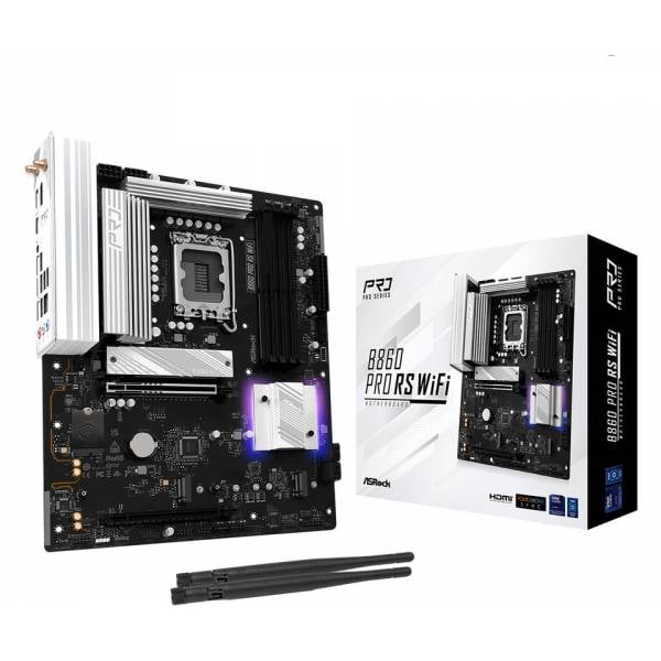 ASRock B860 Pro RS WiFi Intel B860 4*DDR5 3*M.2 4*SataIII sk1851 HDMI/DisplayPort ATX