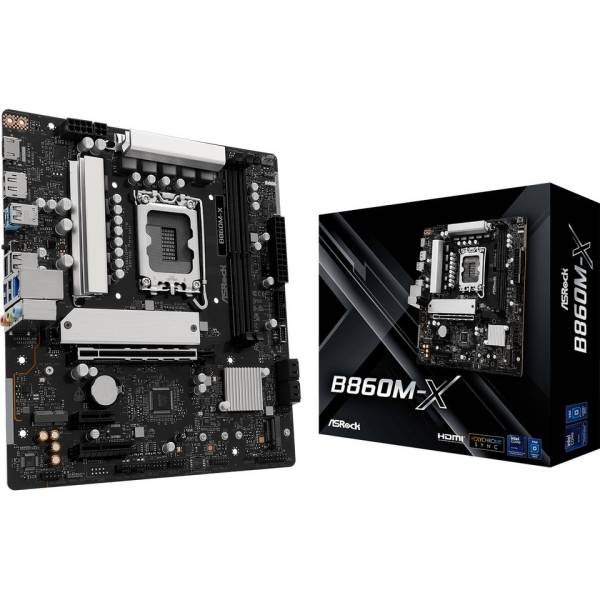 ASRock B860M-X Intel B860 2*DDR5 2*M.2 4*SataIII sk1851 HDMI/DisplayPort mATX