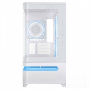 ASUS Prime AP202 White ARGB Case Mini Tower Vetro Temperato No-power mATX/Mini-ITX - immagine 3