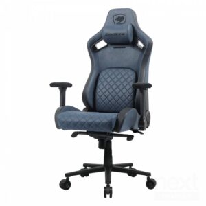 COUGAR CGR-DSF-BUB Sedia per gaming universale con Braccioli 4D, Cuscino Lombare e Riposacollo, Blu Marino - immagine 3