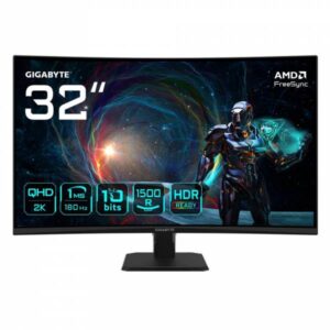 GIGABYTE GS32QCA Monitor Curvo 31,5" VA 180Hz QHD 1ms 2*HDMI/DisplayPort - immagine 1