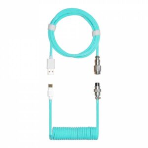 Cooler Master Coiled Keyboard Cable Cyan - immagine 1