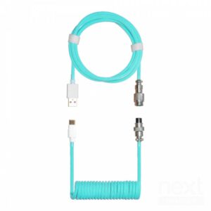 Cooler Master Coiled Keyboard Cable Cyan - immagine 2