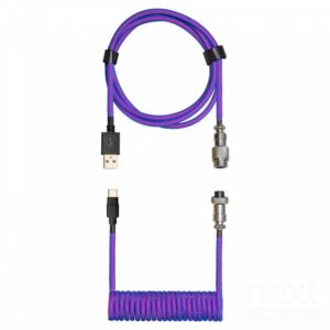 Cooler Master Coiled Keyboard Cable Blue Purple - immagine 2