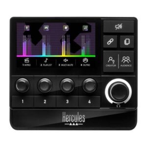 Hercules Stream 200 XLR Controller Audio 9 pulsanti Nero - immagine 1