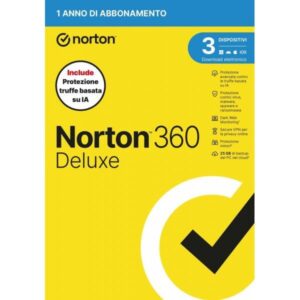 Norton 360 Deluxe 2026 | Antivirus per 3 Dispositivi Licenza di 1 Anno ATT - immagine 1
