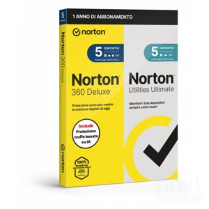 Norton 360 Deluxe + Utilities Ultimate 2026 | Antivirus per 5 Dispositivi Licenza di 1 Anno - immagine 3