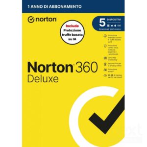 Norton 360 Deluxe 2026 | Antivirus per 5 Dispositivi Licenza di 1 Anno - immagine 2