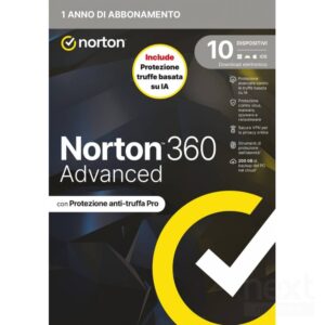 Norton 360 Advanced 2026 | Antivirus per 10 Dispositivi Licenza di 1 Anno - immagine 2