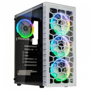 Kolink Observatory Lite ARGB Case Middle Tower Vetro Temperato No Power ATX/mATX/Mini-ITX Bianco - immagine 1