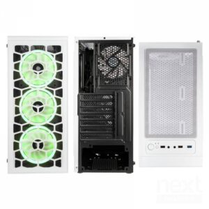 Kolink Observatory Lite ARGB Case Middle Tower Vetro Temperato No Power ATX/mATX/Mini-ITX Bianco - immagine 3