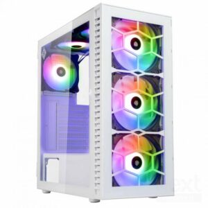 Kolink Observatory HF Vetro White ARGB Case Midi Tower Vetro Temperato No-Power minITX/mATX/ATX - immagine 2