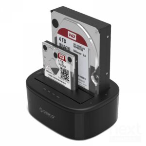 Orico 6228US3-C HDD Duplicator Dock Station 2*Sata 2.5"/3.5" USB-C Nero - immagine 3