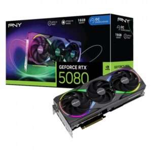PNY GeForce RTX 5080 ARGB EPIC-X 16GB GDDR7 DLSS4 HDMI/3*DisplayPort PCi Ex 5.0 16x - immagine 1