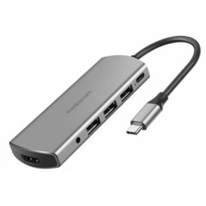 Mediacom MD-C309 Docking Station USB-C to 3*USB3.0/HDMI/Audio - immagine 1